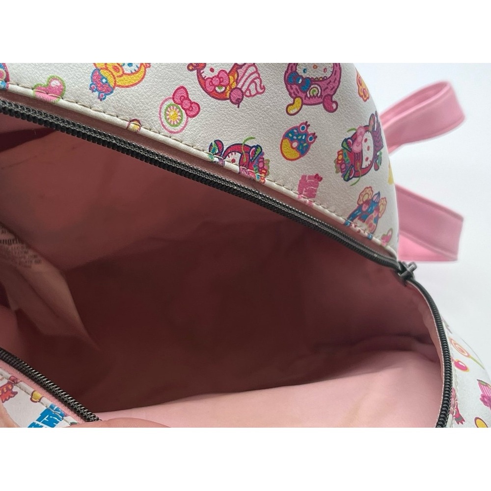 Loungefly Sanrio Hello Kitty Kaiju Mini Backpack Pink White Unicorn Monster - Picture 8 of 9